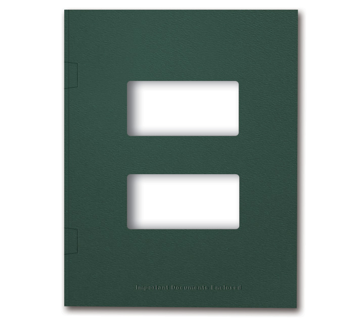 Image for item #12-445: InTax Folder: Side Tab center cut - FOREST GREEN