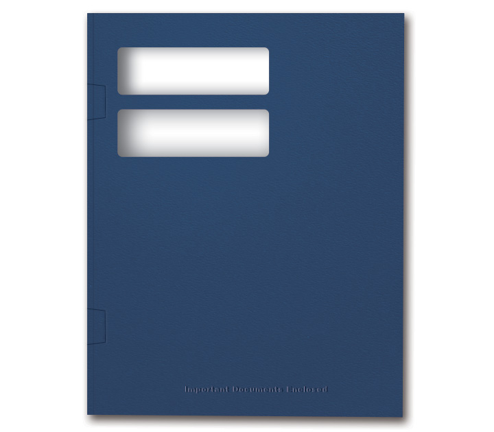 Image for item #12-510: InTax Folder: Side Tab Return Cut - NAVY