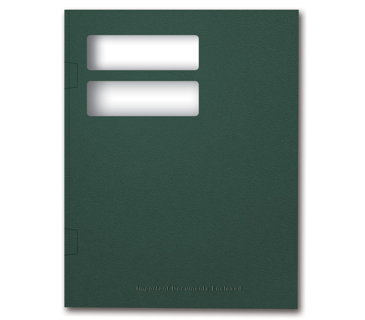 Image for item #12-545: InTax Folder: Side Tab Return Cut - FOREST GREEN