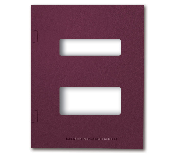 Image for item #12-725: MultiTax Folder: Side Tab Center Cut - BURGUNDY