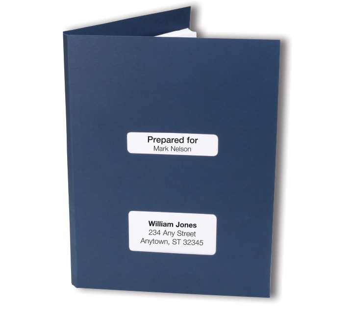 Image for item #12-790: MultiTax 1" Expansion Folder: Center Cut - NAVY