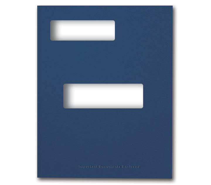 Image for item #12-810: ProTax Folder: Hidden Staple Tab Return Cut - NAVY