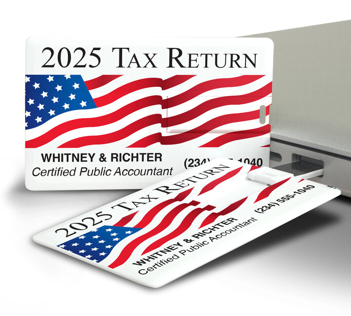 Image for item #17-321: Reusable Custom USB Card Drive - 4GB