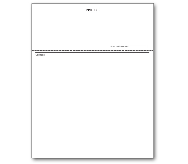 Image for item #20-100: Perforated Generic Invoice