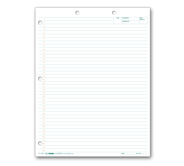 Image for item #24-110PL: Letter Size White Writing Pad