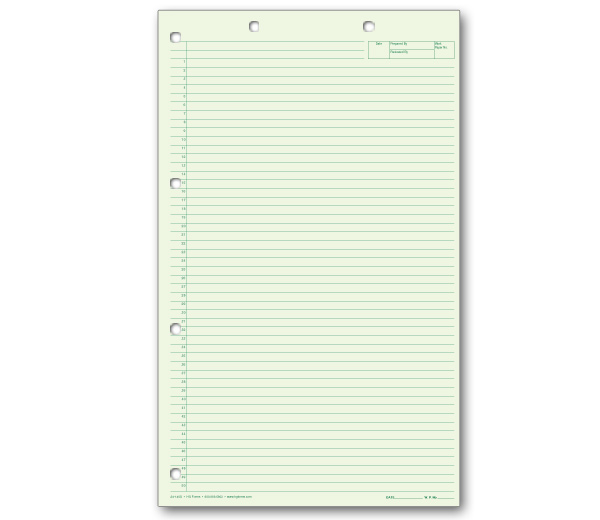 Image for item #24-140Gx: Legal Size Green Writing Pad