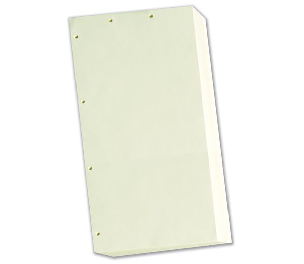 Image for item #24-14BLG: Legal Size Green Blank Punched Paper