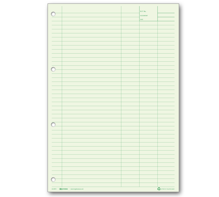 Image for item #24-WP51x: Oversized Draft Report Pad - Green