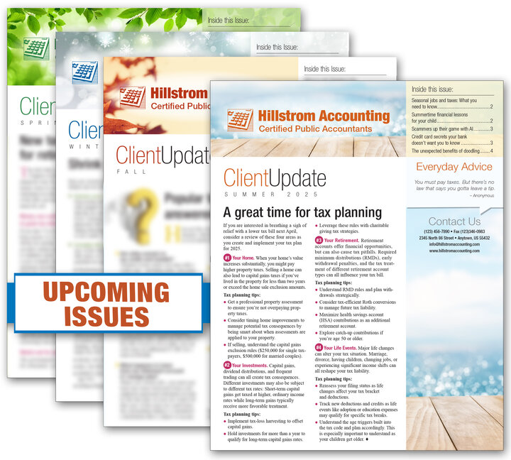 Image for item #33-451: Client Update Print Newsletter Subscription