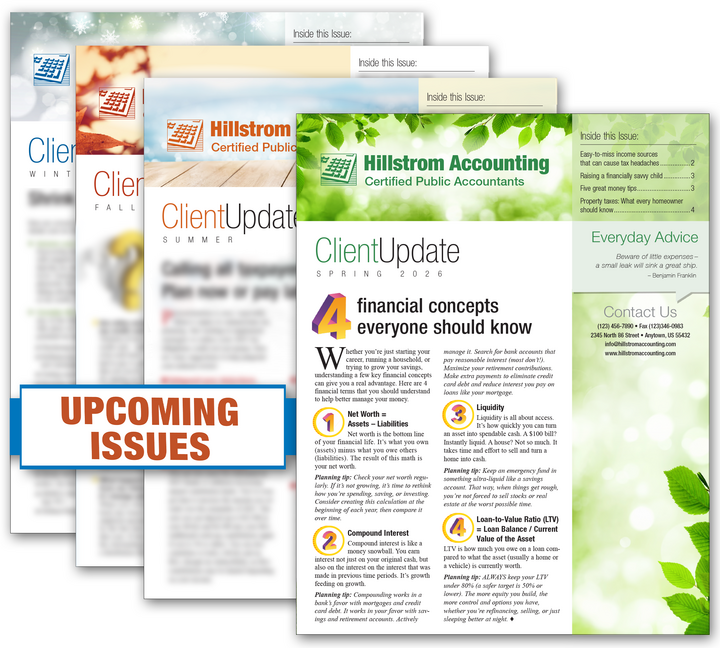 Image for item #33-451: Client Update Print Newsletter Subscription