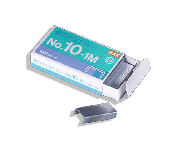 Image for item #40-1551: Max Mini Flat Cinch Staples (1000/box) 10-1M