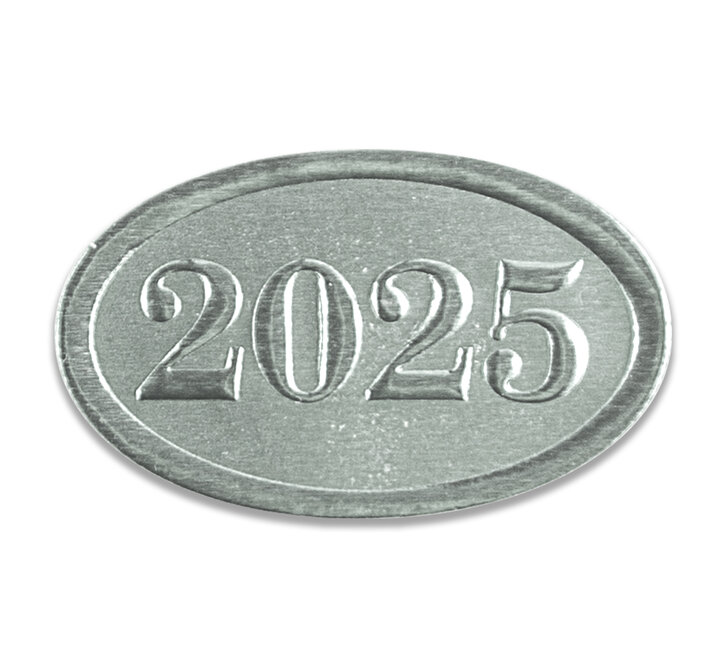 Image for item #40-2025s: 2025 Tax Year Seals (Silver)