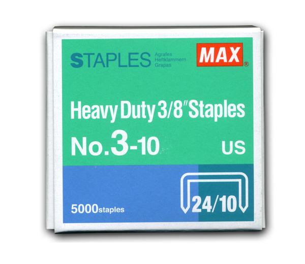 Image for item #40-310: 3/8 staples for MAX Flat Cinch 3-10 (5000/bx)
