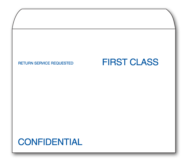 Image for item #42-000: First Class 9 1/2 X 12 5/8 Envelope