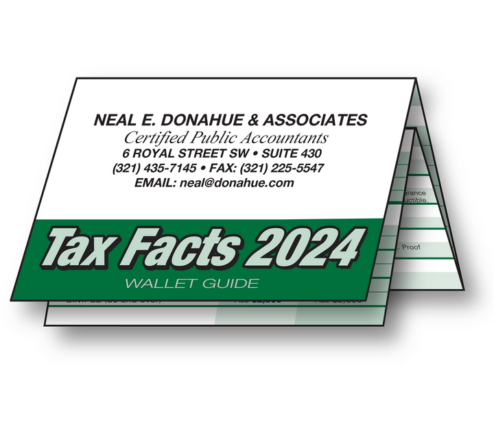Tax Facts Wallet Guide 2024 IMPRINTED Item 44101