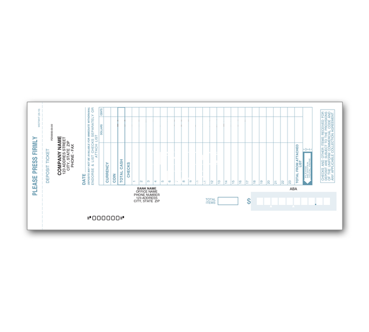 Image for item #48-800: Deposit Tickets 1-Part (100 / Book)