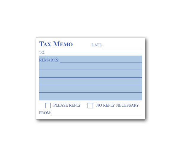 Image for item #49-500: Tax Memo Post-It Note Pad