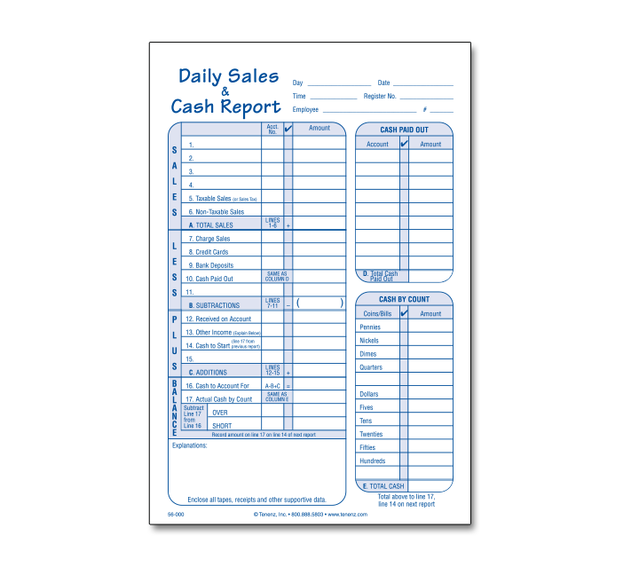 Image for item #56-000: Daily Cash Env 6 X 9 (12 Pak)
