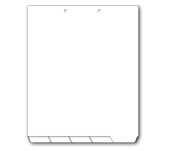 Image for item #57-D511bsp: 11" Bottom Tab 1/5 Cut Divider (10 Sets/PKG)