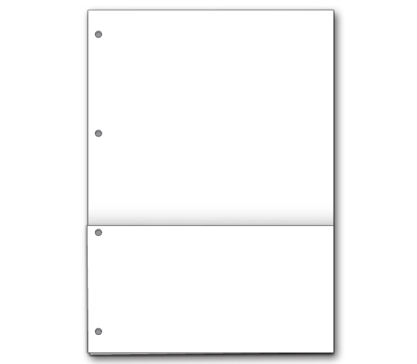 Image for item #57-WPDP: 3.5 CC Side Punch Double Pocket Divider 10X14 (10/PKG)