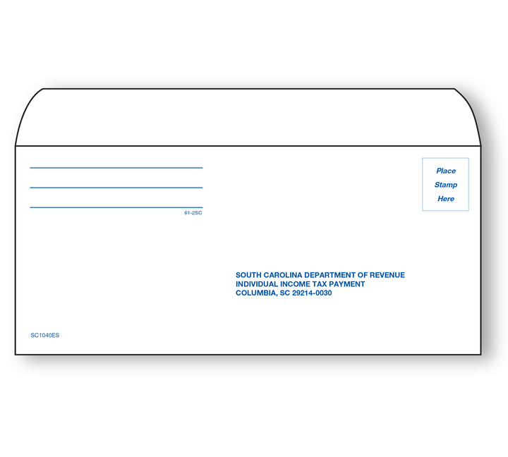 Image for item #61-2SC: #9 South Carolina Est Payment Env  (50 pk)