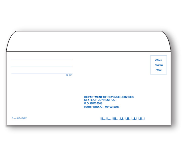 Image for item #62-2CT: #9 Connecticut efile VOUCHER env. (50 pk)