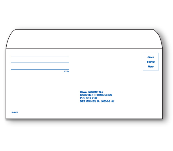 Image for item #62-2IA: #9 Iowa VOUCHER Env  (50 pk)