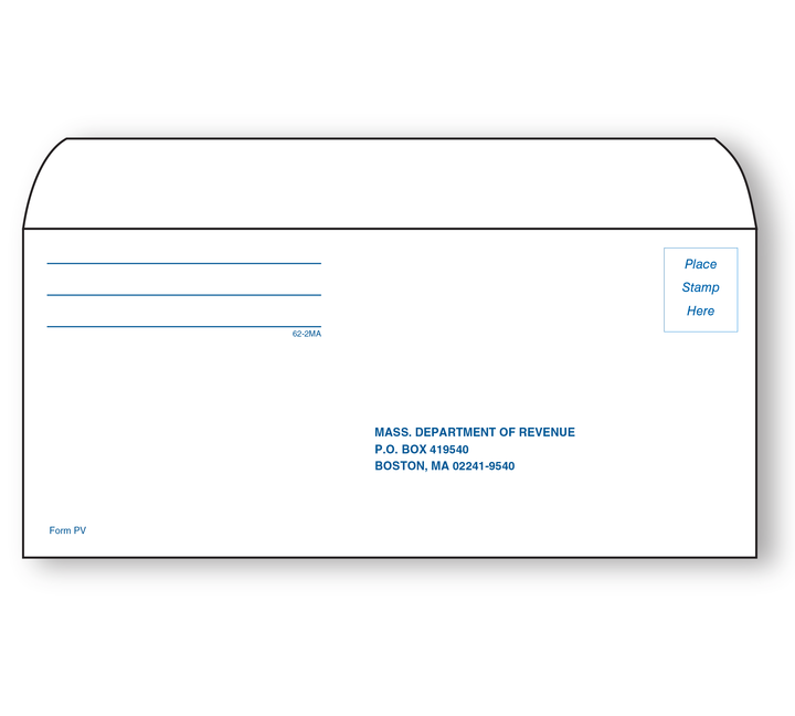 Image for item #62-2MA: #9 Mass. Traditional VOUCHER Env  (50 pk)