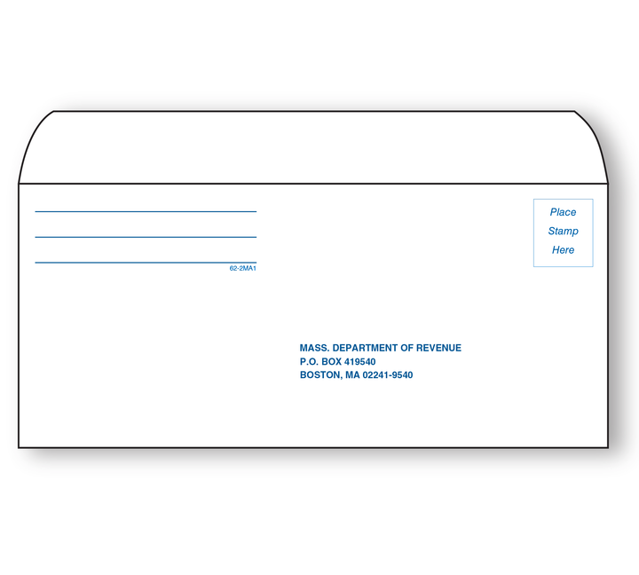 Image for item #62-2MA1: #9 Mass. EFILE voucher Env  (50 pk)