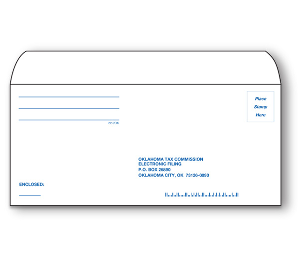 Image for item #62-2OK: #9 Oklahoma pmt VOUCHER Env  (50 pk)