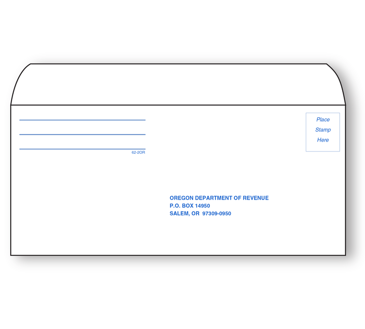 Image for item #62-2OR: #9 Oregon E-file VOUCHER Env  (50 pk)