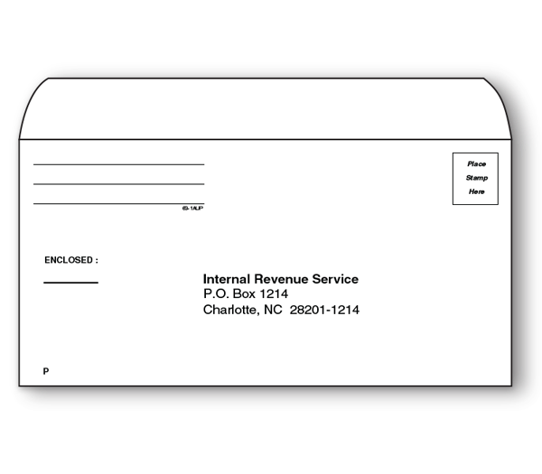 Image for item #63-1AUP: 4 5/8 x 9 1/2  Charlotte IRS  Pymt Env.  (50 pack)