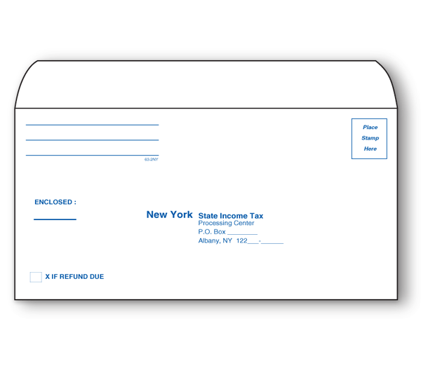 Image for item #63-200: 4 5/8 x 9 1/2 Custom State Env  (Enter State ) (50/pack)