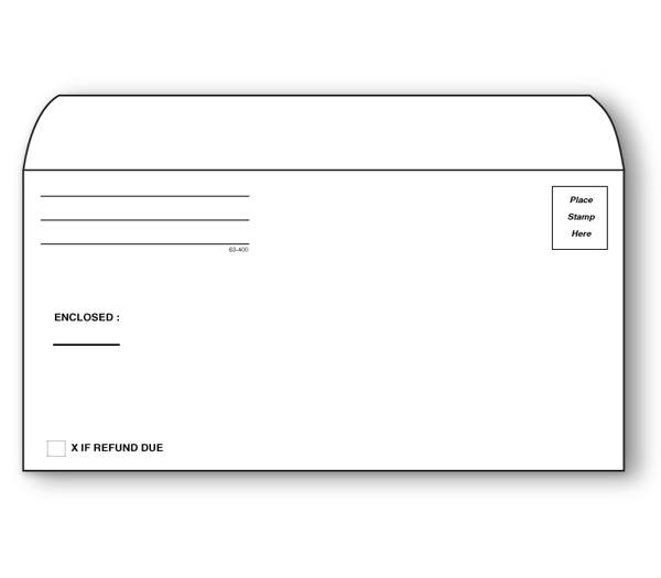 Image for item #63-400: 4 5/8 x 9 1/2 Generic Env.  (50/Pack)