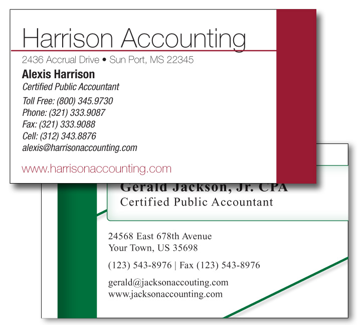 Image for item #65-010: CLASSIC 1-sided Business Cards