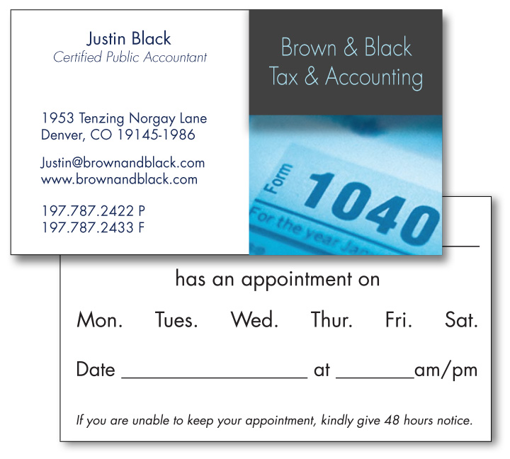 Image for item #65-120: FULL COLOR 2-sided Business Cards