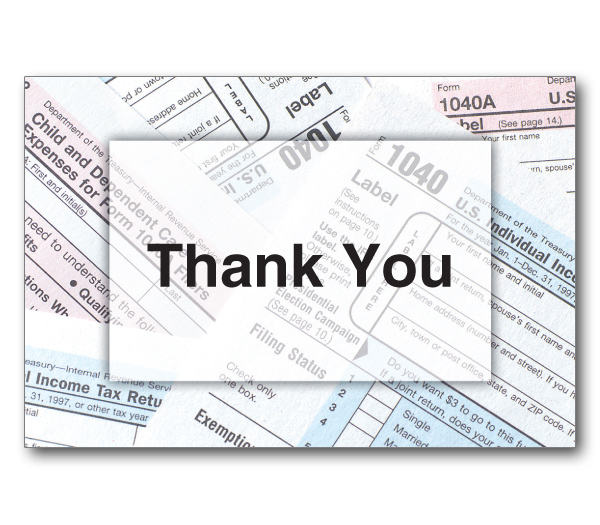 Image for item #70-531: 1040 Thank You Postcard (25/Pack)