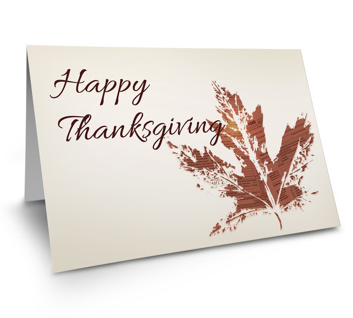 Image for item #70-6102: Fall 1040 Thanksgiving Greeting Card - (25/Pack)