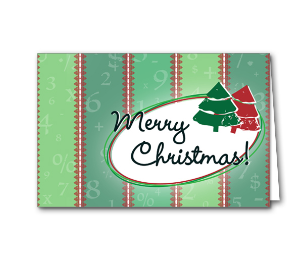Image for item #70-6111: All Wrapped Up Christmas Greeting Card - (25/Pack)