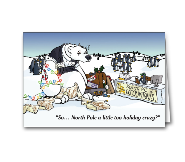 Image for item #70-6261: Polar Bear Greeting Card - (25/Pack)