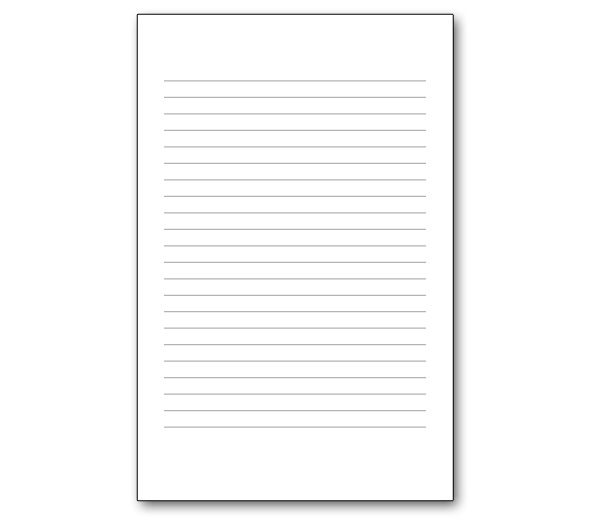 Image for item #70-6410: Lined Note Pad (1/2 page)