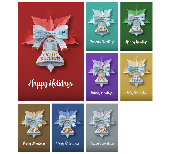 Image for item #70-6844: Ringing Celebration Coloramix Greeting Card (25/Pack)