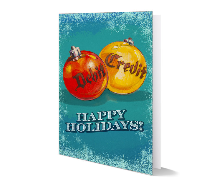 Image for item #70-6881: Coloramix - Balance the Holidays Greeting Card - (25/Pack)