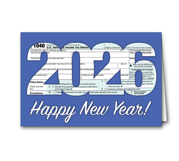 Image for item #70-6911: 1040 Resolution Greeting Card - (25/Pack)