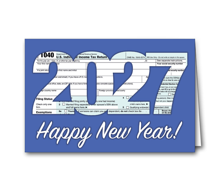 Image for item #70-6911: 1040 Resolution Greeting Card - (25/Pack)