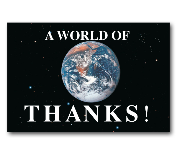 Image for item #70-751: A World of Thanks Postcard (25/Pack)