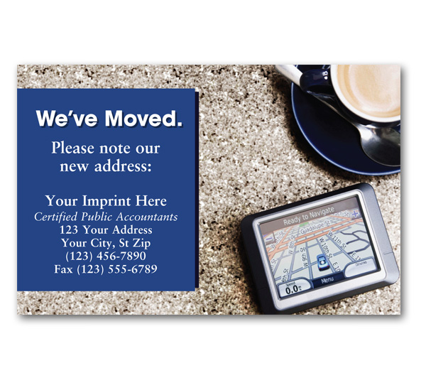 Image for item #70-8031: We’ve Moved Postcard: Large (25/Pack)