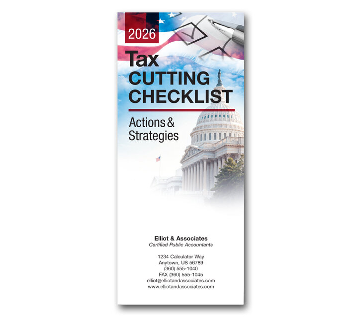 Image for item #72-1071: 2026 Tax Cutting Checklist Brochure