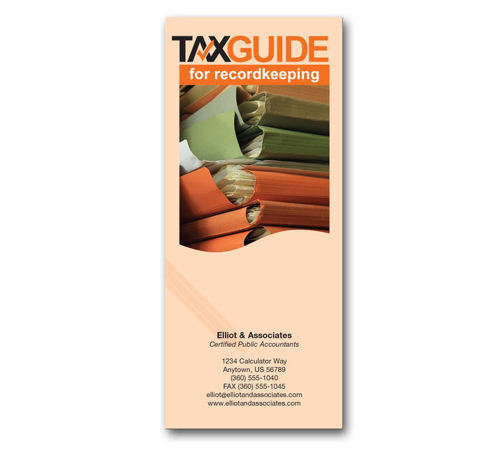 Image for item #72-2001: Tax Guide for Recordkeeping Brochure