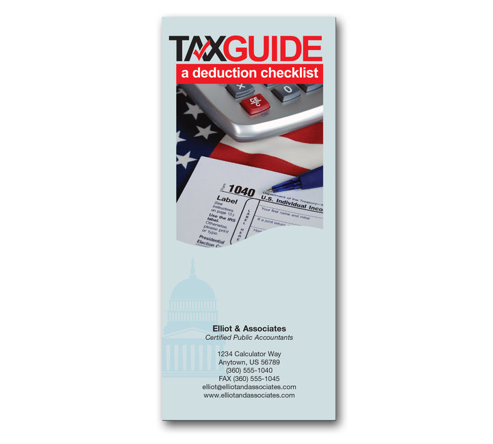 Image for item #72-2061: Tax Guide Deduction Checklist Brochure